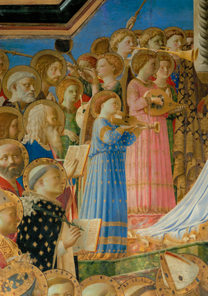 Le Couronnement de la Vierge - the coronation of the Virgin, painted for the Dominican monastery in Fiesole …