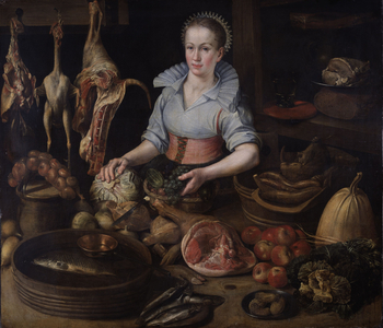 The Kitchen Maid, c.1600 (oil on canvas)