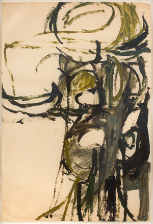 Ballast Bank, Troon, 1960 (gloss paint on paper)