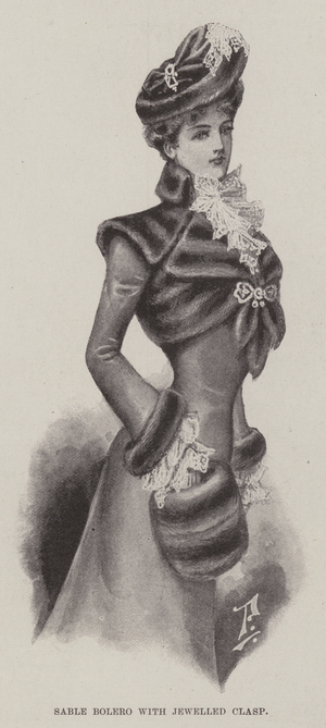 Sable Bolero with Jewelled Clasp (litho)
