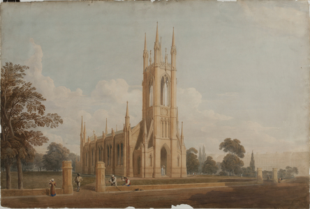 Design for St Thomas's Church, c.1826 (w/c on paper)