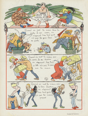 Illustration for Le Rire (colour litho)