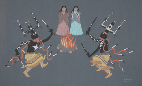 Indian Dancer, 1952 (silkscreen)