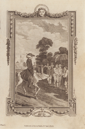 Illustration for Tristram Shandy by Laurence Sterne (engraving)