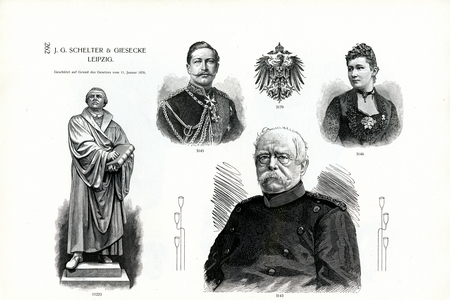 Portrait Illustrations and Imperial Eagle (print)