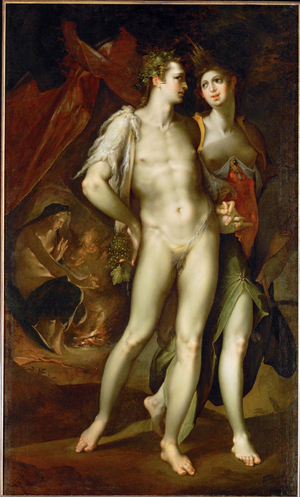 " Sine Cerere et Baccho friget Venus" 1590 (painting on canvas)