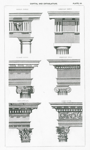 Capital and Entablature (engraving)