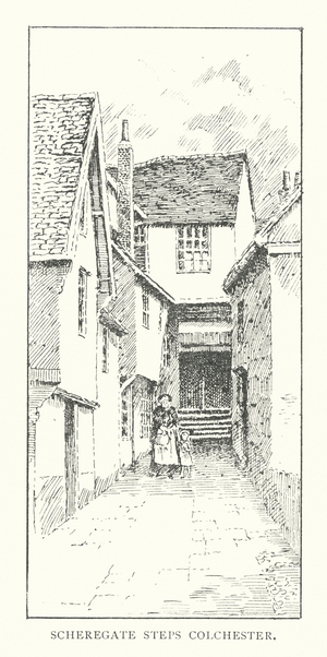 Scheregate Steps Colchester (litho)