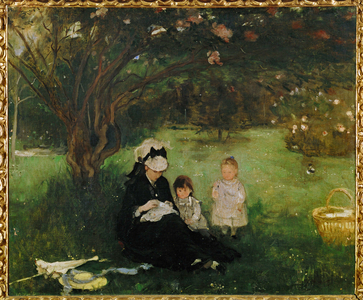 The lilacs at Maurecourt (painting on canvas)