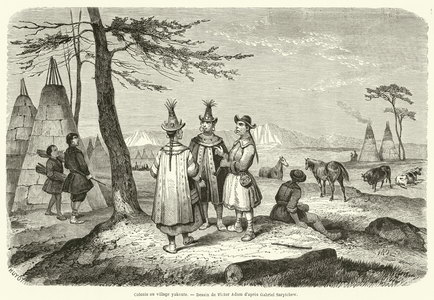 Colonie ou village yakoute (engraving)