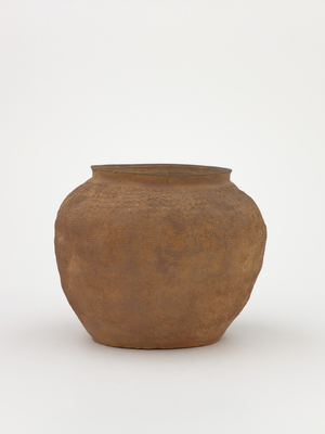 Jar with cord-marked design (stoneware)
