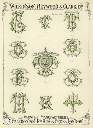 TA, TC, TB, TD, TL, TE, TF, TG, TH, TK (chromolitho)