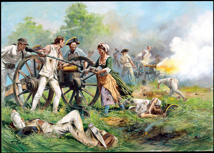 The Battle of Monmouth, N.J. in 1778, 2004 (oil on canvas)