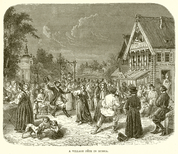 A Village Fete in Russia (engraving)
