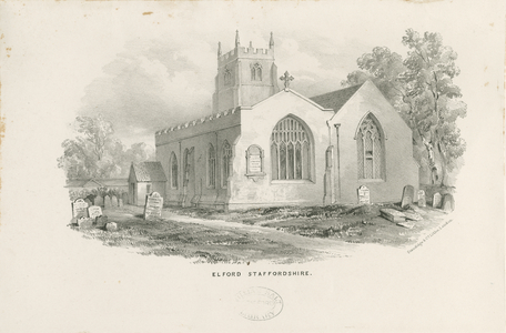 Elford Church: lithograph, nd [19th cent] (print)