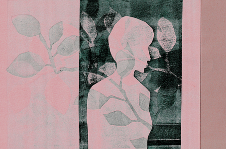 Tears I Beld 151, 2016, (monoprint,collage)