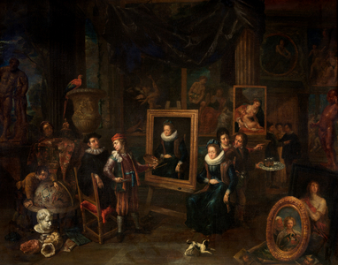 The Painters' Studio, 1700-1710 (oil on canvas)