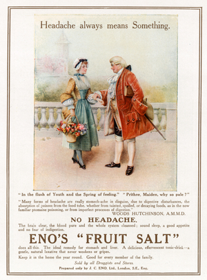 Eno's Fruit Salt.  Advertisement (colour litho)