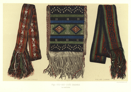 Zuni Sashes (colour litho)