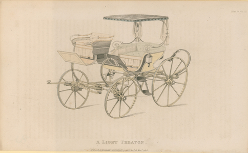 A light Phaeton (coloured engraving)