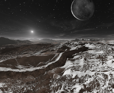 Pluto surface - Artist view