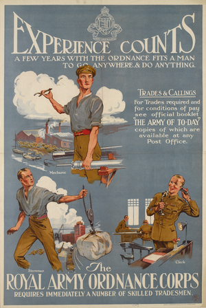 Experience Counts!, 1927 (colour litho)