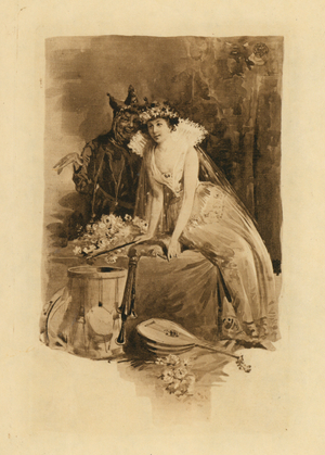 For Elizabethan Songs in Honour of Love and Beauty (litho)