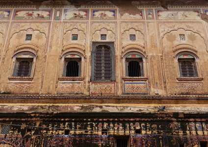 Old historic haveli, Rajasthan, Nawalgarh, India, 2019 (photo)
