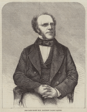 The Late Right Honourable Matthew Talbot Baines (engraving)