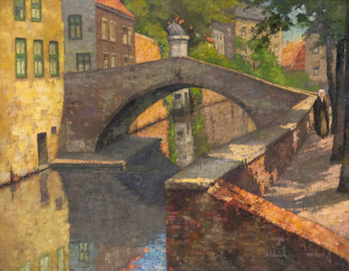 Pont du Cheval, Bruges, 1922 (oil on canvas)