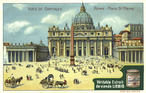 St Peter's Square, Rome (chromolitho)