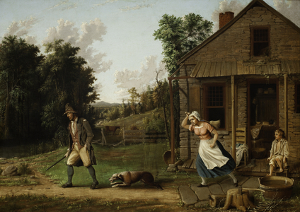 Rip Van Winkle Chased from Home by Dame Van Winkle, 1880 (oil on canvas)