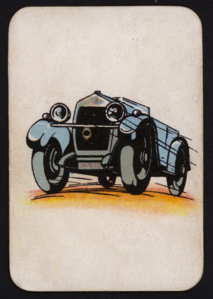 Snap game card: Motor car (colour litho)