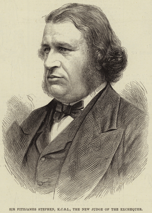 Sir Fitzjames Stephen, KCSI, the New Judge of the Exchequer (engraving)