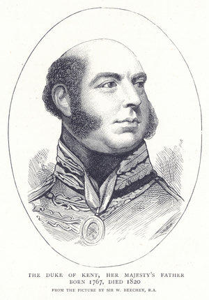 The Duke of Kent, Her Majesty's Father born 1767, died 1820 (engraving)