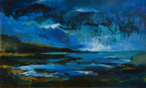 Carling Heugh Bay (oil on canvas)