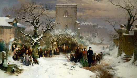 Christmas Day, 1857 (oil on canvas)