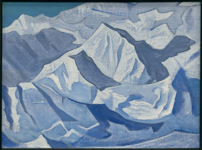 Snowy Ascent, 'Himalayan' series, 1924 (tempera on canvas laid on cardboard)