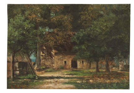 Le jardin de la Mère Toutain à Honfleur, c.1859-61 (oil on canvas)