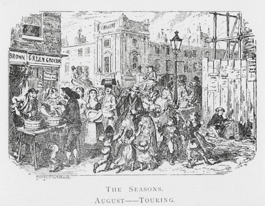 The Seasons, August, Touring (engraving)
