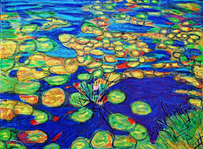 Water Lily,  2019, oil on canvas