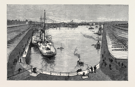 The New Dock from the Hotel Holyhead 1880