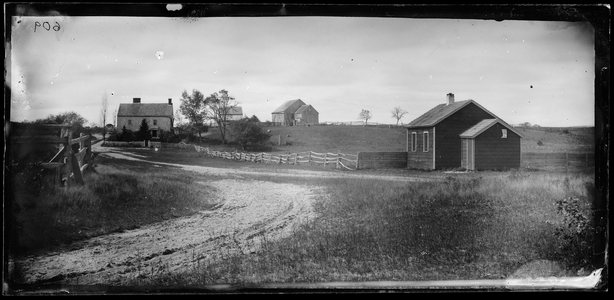 School House, Bedelltown, Long Island, 1879 (Collodion silver glass wet plate negative)