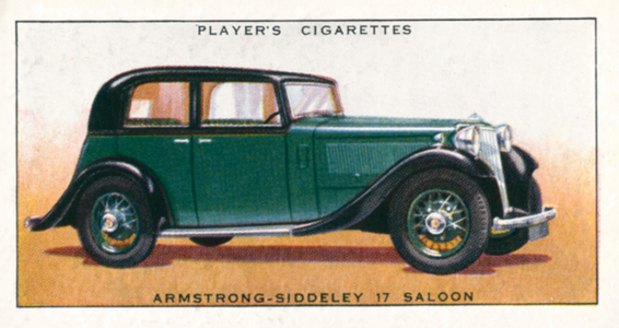 Motor Cars, c 1935: Armstrong-Siddeley 17 Saloon (colour litho)