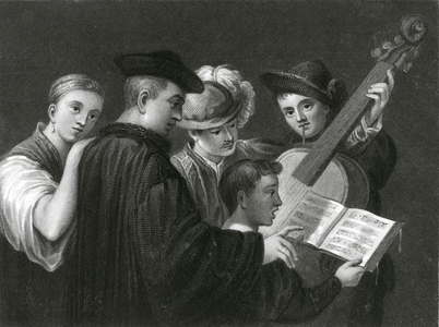 A music party (engraving)