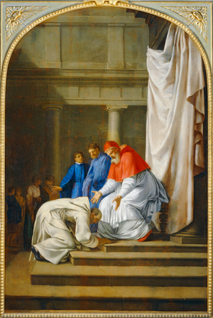 Saint Bruno aux pieds du pape Urbain II - Saint Bruno at the feet of pope Urban II. 1645-1648 …