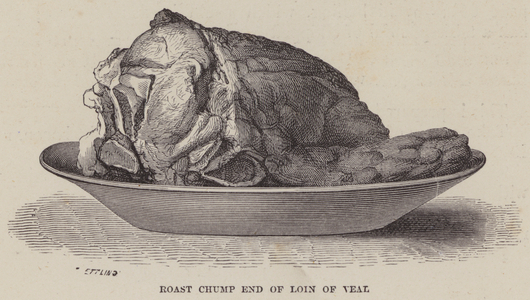 Roast Chump End of Loin of Veal (engraving)