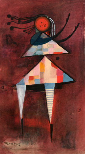 Dancer (gouache on paper)