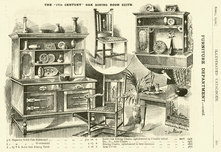 Page from the Army & Navy Catalogue, April 1902 (litho)