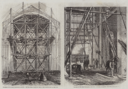 Progress of the Great Exhibition Building (engraving)